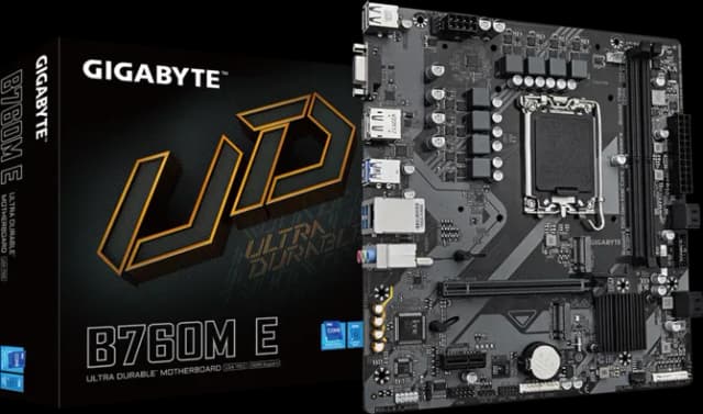 Photo of Gigabyte B760M E Micro ATX Motherboard