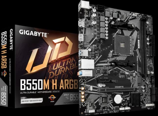 Photo of Gigabyte B550M H ARGB M-ATX Motherboard