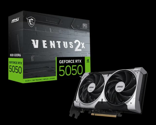 Photo of MSI GeForce RTX 5050 Ventus 2x 8GB OC Graphics Card