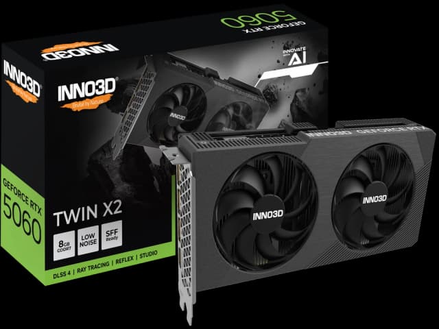 Photo of INNO3D GeForce RTX 5060 Twin X2 8GB Graphics Card