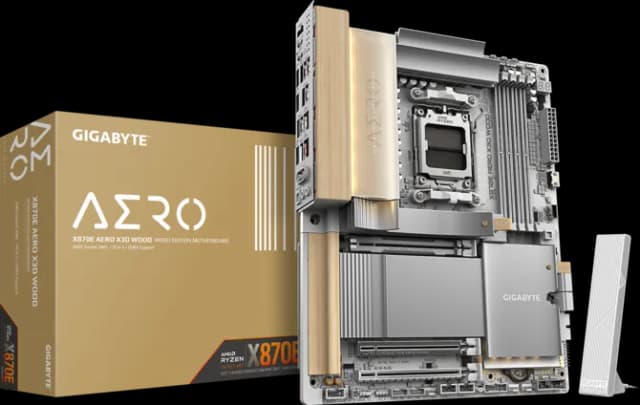 Photo of Gigabyte X870E Aero X3D Wood ATX  Motherboard