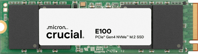 Photo of Crucial E100 480GB PCIe Gen4 NVMe M.2 SSD