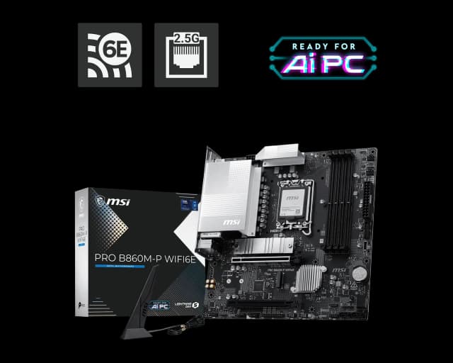 Photo of Msi Pro B860M-P WIFI6E M-ATX Motherboard