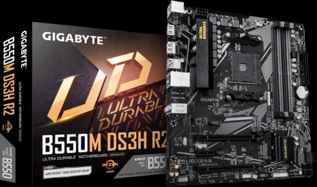 Photo of Gigabyte B550M DS3H R2 M-ATX Motherboard