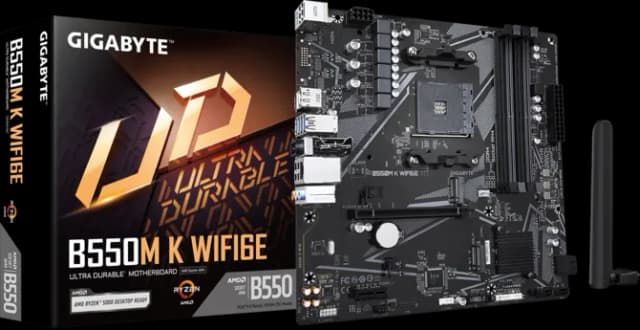 Photo of Gigabyte B550M K Wifi6e Motherboard