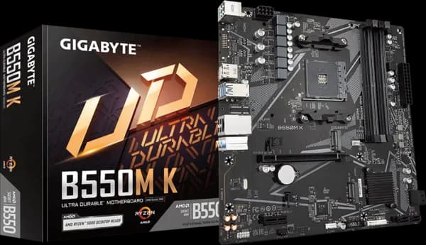 Photo of GIGABYTE B550M K MOTHERBOAD
