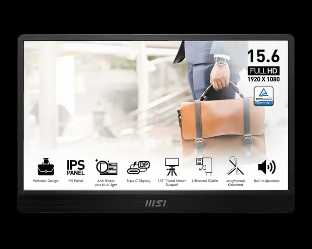 Photo of MSI Pro MP161 E2 16 Inch Portable Ultra-slim Monitor