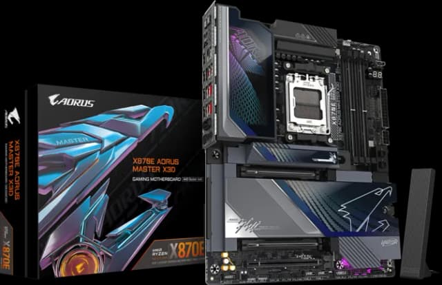 Photo of Gigabyte X870E Aorus Master X3D ATX Motherboard