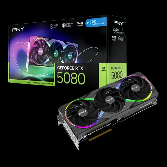 Photo of PNY GeForce RTX 5080 OC Triple Fan 16GB Graphics Card