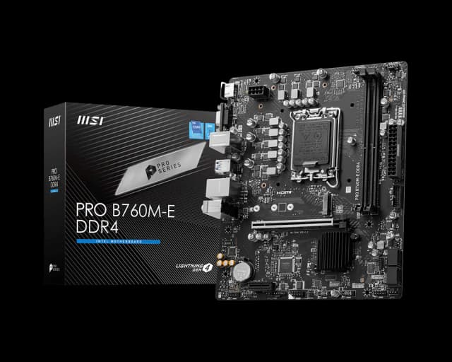 Photo of MSI Pro B760M-E DDR4 Motherboard