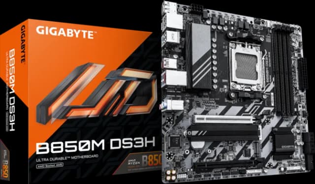 Photo of GIGABYTE B850M DS3H M-ATX Motherboard