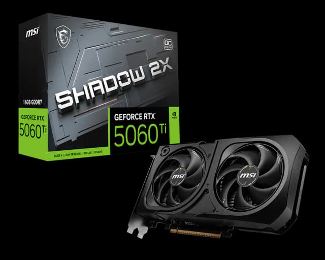 Photo of MSI RTX 5060 Ti Shadow 2X OC Plus 16GB GDDR7 Graphics Card