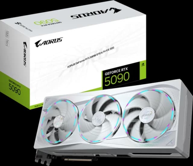 Photo of Gigabyte AORUS GeForce RTX 5090 Stealth ICE 32G Graphics Card